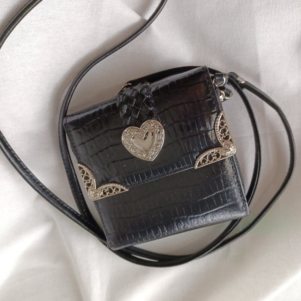 S O L D * Vintage 90s Y2K Western Mini Bag, 5x5 - Picture 5 of 12